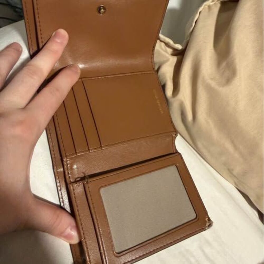 Michael Kors Brown Leather Trifold Wallet
